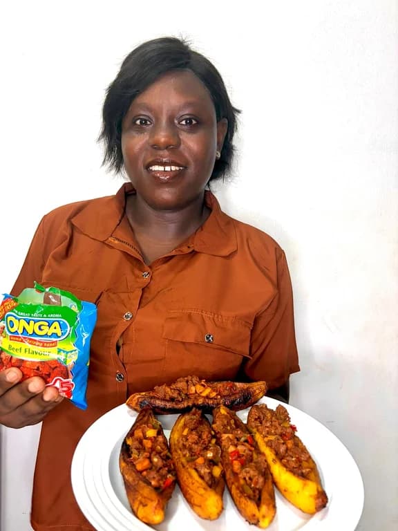 Temtopee with My plantain boat