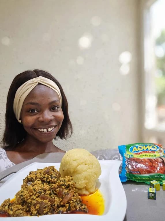 Chef Jayde with Egusi