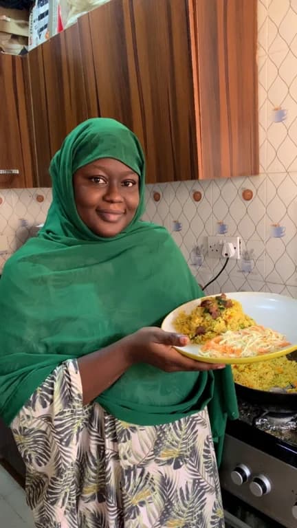 Nafisa with Beef fried rice